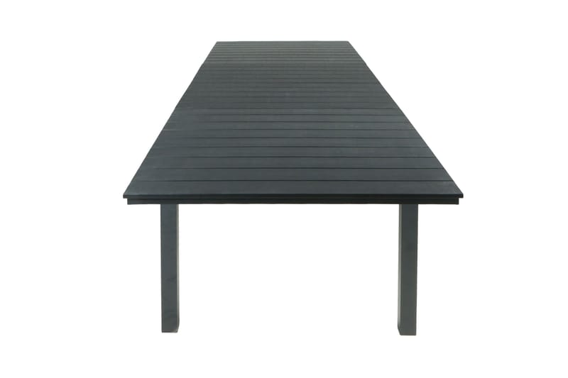 Tunis Udtræksbord Udendørs 205/305x90 cm Rektangulært - Sort - Havemøbler - Havebord - Spisebord & havebord