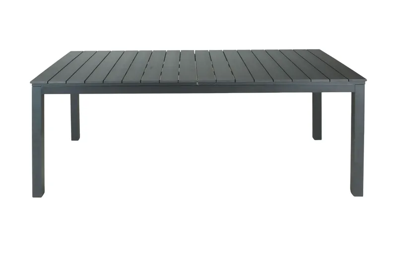 Tunis Udtræksbord Udendørs 205/305x90 cm Rektangulært, Sort