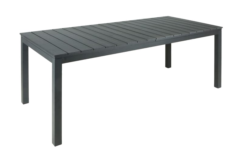 Tunis Udtræksbord Udendørs 205/305x90 cm Rektangulært - Sort - Havemøbler - Havebord - Spisebord & havebord