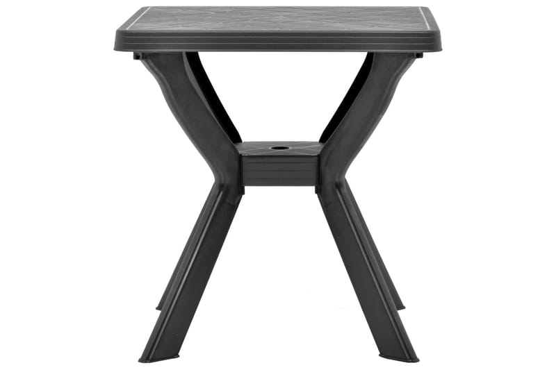 bistrobord 70 x 70 x 72 cm plastik antracitgrå - Grå - Havemøbler - Havebord - Aflastningsborde & bakkeborde udendørs