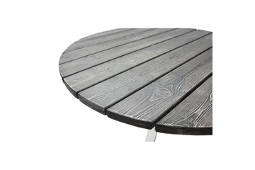 Udendørs Bord Scottsdale Round - Shabby Chic grå med hvide ben - Havemøbler - Havebord - Spisebord & havebord