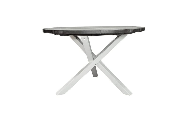 Udendørs Bord Scottsdale Round - Shabby Chic grå med hvide ben - Havemøbler - Havebord - Spisebord & havebord