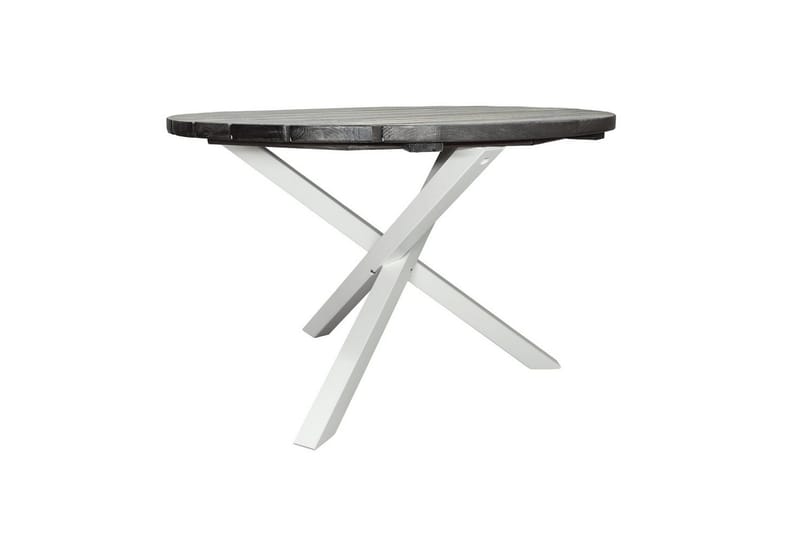 Udendørs Bord Scottsdale Round - Shabby Chic grå med hvide ben - Havemøbler - Havebord - Spisebord & havebord