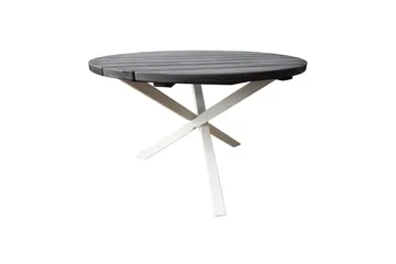Udendørs Bord Scottsdale Round - Shabby Chic grå med hvide ben - Havemøbler - Havebord - Spisebord & havebord
