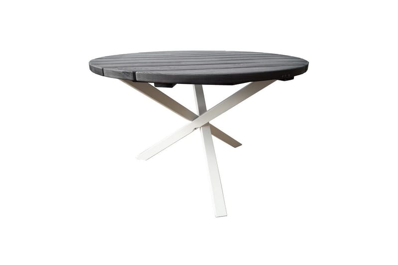 Udendørs Bord Scottsdale Round - Shabby Chic grå med hvide ben - Havemøbler - Havebord - Spisebord & havebord
