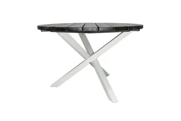 Udendørs Bord Scottsdale Round - Shabby Chic grå med hvide ben - Havemøbler - Havebord - Spisebord & havebord
