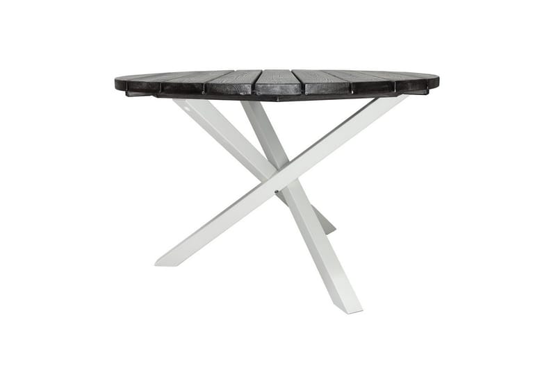 Udendørs Bord Scottsdale Round - Shabby Chic grå med hvide ben - Havemøbler - Havebord - Spisebord & havebord