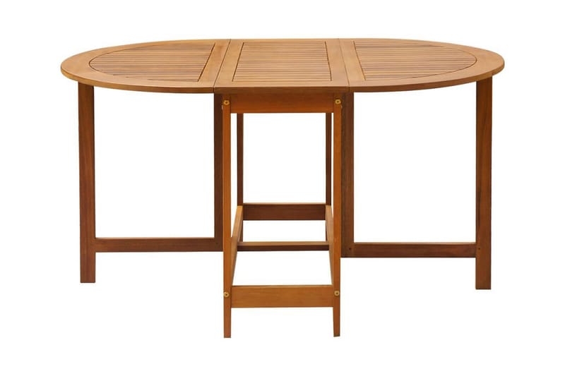 Udendørs Ovalt Klapbord I Akacietræ - Brun - Spisebord & havebord