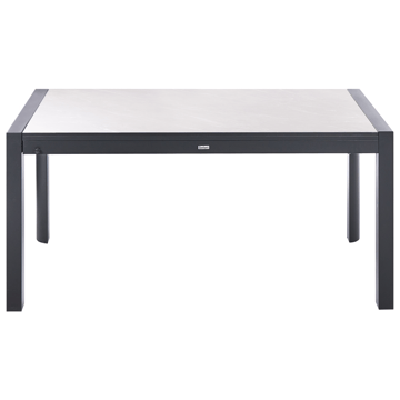 Udtrækkeligt spisebord udendørs Binasco 160/220 cm - Beige/Sort - Havemøbler - Havebord - Spisebord & havebord