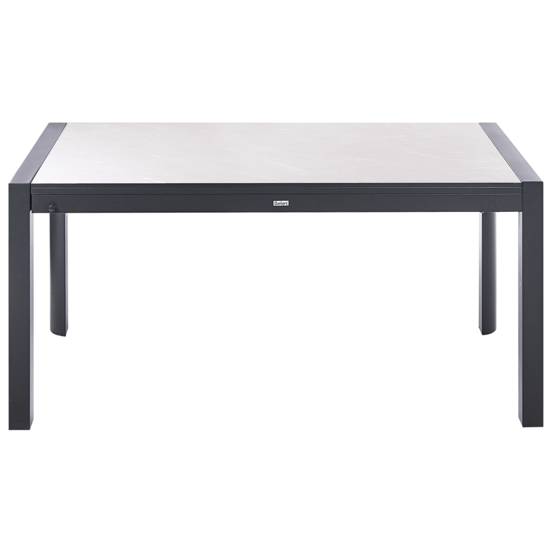 Udtrækkeligt spisebord udendørs Binasco 160/220 cm - Beige/Sort - Havemøbler - Havebord - Spisebord & havebord