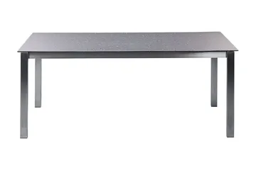 Zervo Spisebord 180x90 cm - Sort/Sølv - Havemøbler - Havebord - Spisebord & havebord