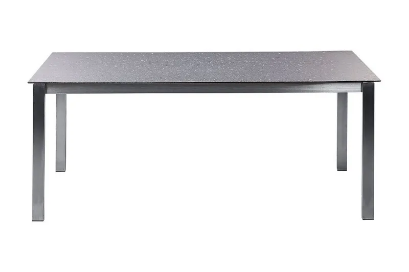 Zervo Spisebord 180x90 cm - Sort/Sølv - Havemøbler - Havebord - Spisebord & havebord