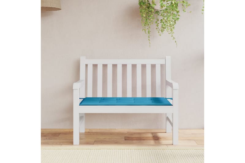 beBasic havebænkhynde blå 120 x 50 x 3 cm - BlÃ¥ - Hynder til bænk & havesofa