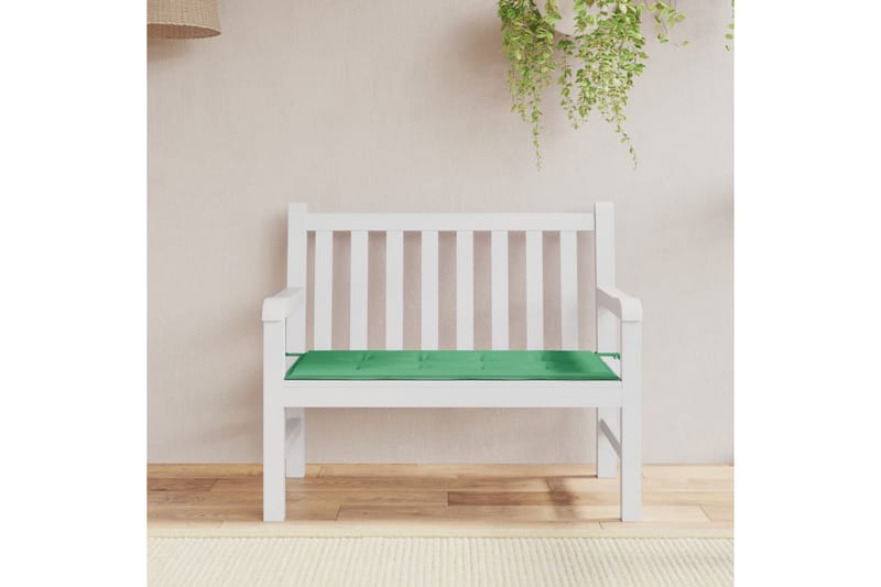 beBasic hynde til havebænk grøn 120 x 50 x 3 cm - GrÃ¸n - Hynder til bænk & havesofa