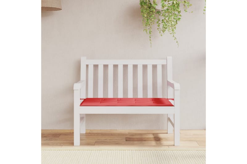 beBasic hynde til havebænk rød 100 x 50 x 3 cm - RÃ¸d - Hynder til bænk & havesofa