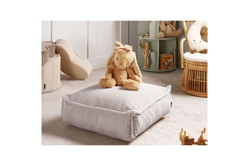 Gulvpude Allozai Beige - Beige - Havemøbler - Hynder - Siddehynder