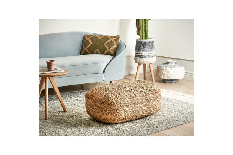 Gulvpude Isarda Naturlig/beige - Naturlig/beige - Havemøbler - Hynder - Siddehynder