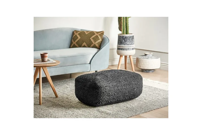 Gulvpude Isarda Sort - Sort - Havemøbler - Hynder - Siddehynder