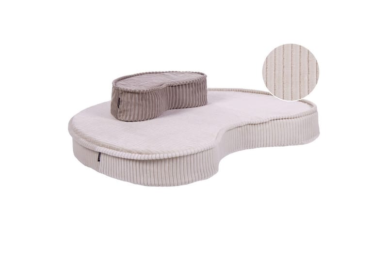 Gulvpude Nili Beige/Brun - Beige/Brun - Havemøbler - Hynder - Siddehynder