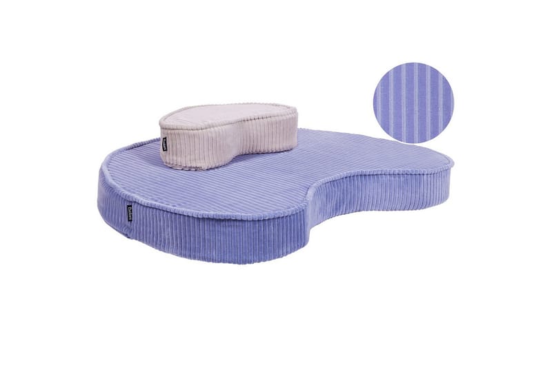 Gulvpude Nili Violet/Beige - Violet/Beige - Havemøbler - Hynder - Siddehynder