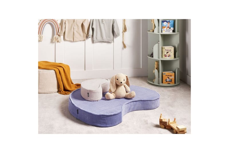 Gulvpude Nili Violet/Beige - Violet/Beige - Havemøbler - Hynder - Siddehynder