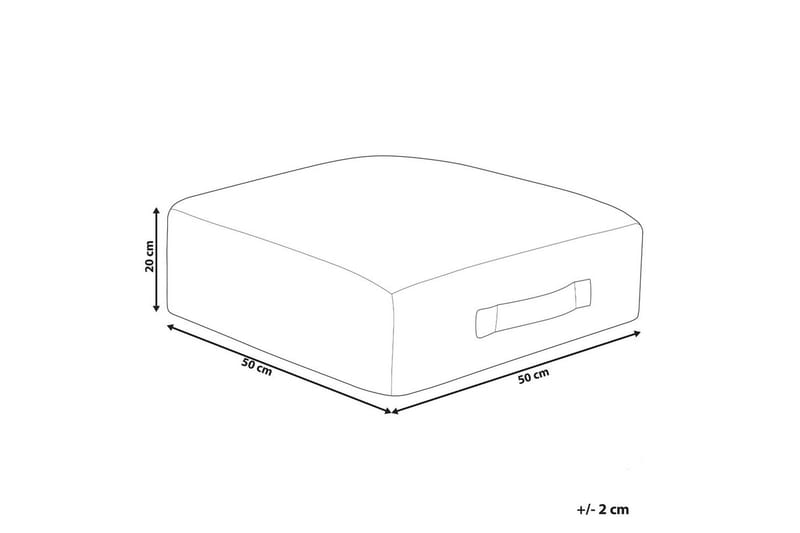 Gulvpude Shasa Rød - Rød - Havemøbler - Hynder - Øvrige hynder