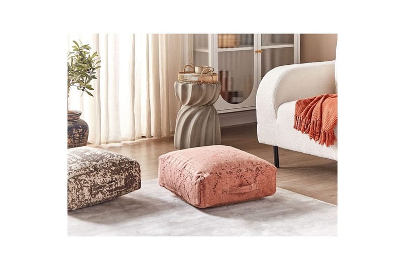 Gulvpude Shasa Rød - Rød - Havemøbler - Hynder - Øvrige hynder