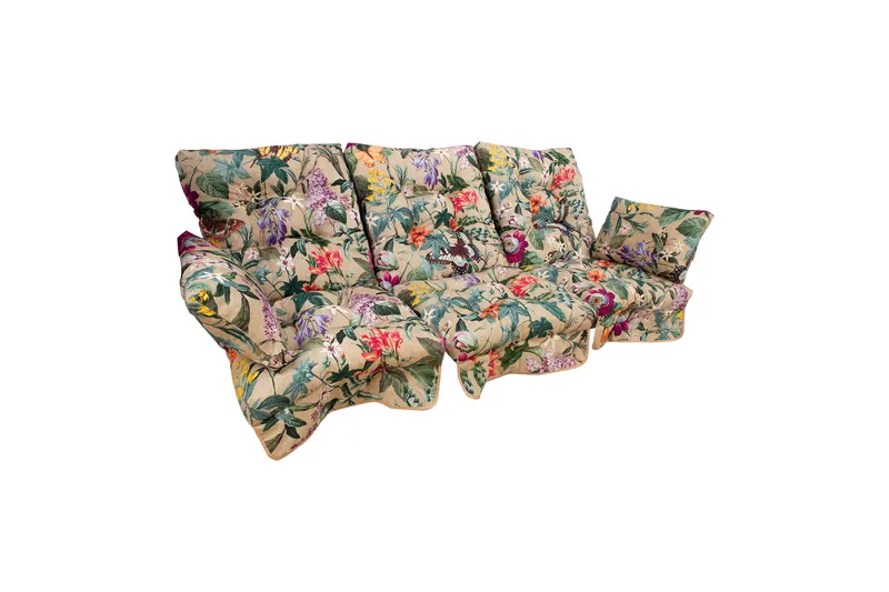 Amazonia puder til hængekøje 108x56x10 cm / 3 stk Beige blom, undefined