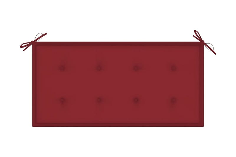 Hynde Til Havebænk 100x50x4 cm Stof Vinrød - Rød - Havemøbler - Hynder - Hynder til bænk & havesofa