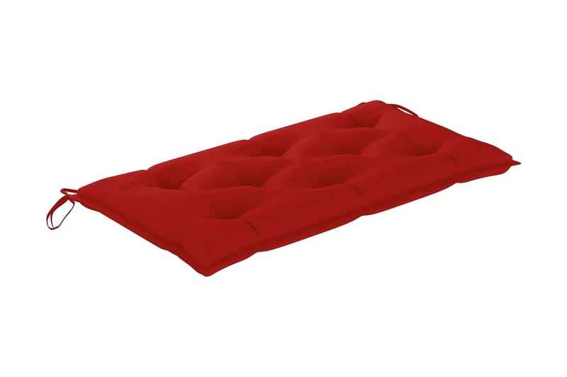 Hynde til havebænk 100x50x7 cm stof rød - Rød - Hynder til bænk & havesofa