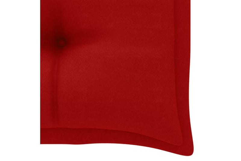 Hynde til havebænk 100x50x7 cm stof rød - Rød - Hynder til bænk & havesofa