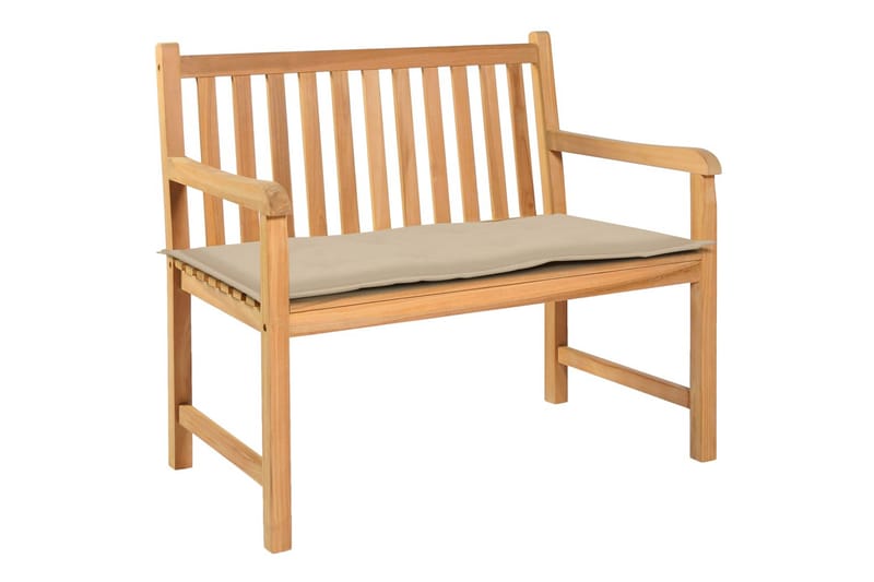 hynde til havebænk 120 x 50 x 3 cm beige - Beige - Havemøbler - Hynder - Hynder til bænk & havesofa