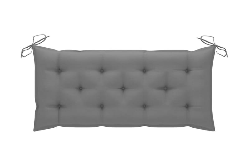 Hynde til havebænk 120x50x7 cm stof grå - Grå - Havemøbler - Hynder - Hynder til bænk & havesofa