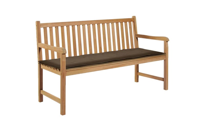 hynde til havebænk 150x50x3 cm gråbrun - Brun - Havemøbler - Hynder - Hynder til bænk & havesofa