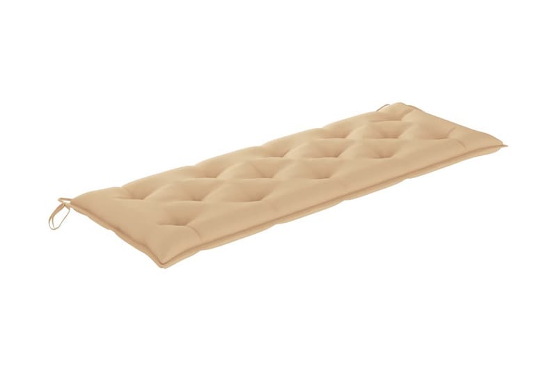 Hynde til havebænk 150x50x7 cm stof beige - Beige - Hynder til bænk & havesofa