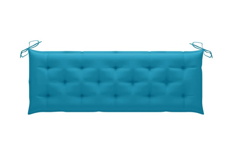Hynde til havebænk 150x50x7 cm stof blå - Blå - Hynder til bænk & havesofa