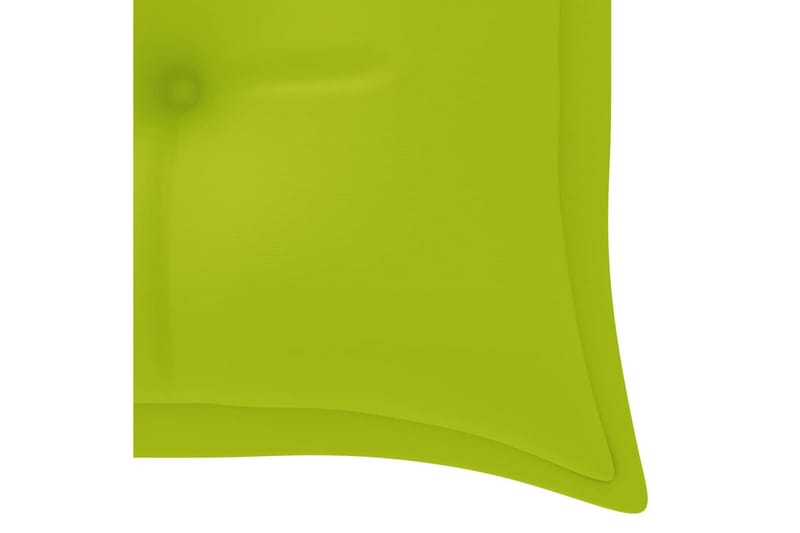 Hynde til havebænk 150x50x7 cm stof lysegrøn - Grøn - Hynder til bænk & havesofa