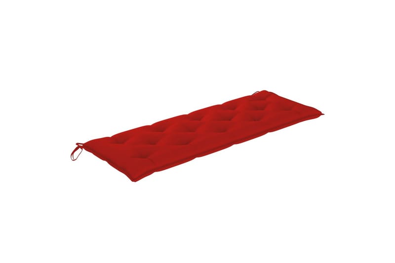 Hynde til havebænk 150x50x7 cm stof rød - Rød - Hynder til bænk & havesofa