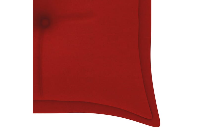 Hynde til havebænk 150x50x7 cm stof rød - Rød - Havemøbler - Hynder - Hynder til bænk & havesofa