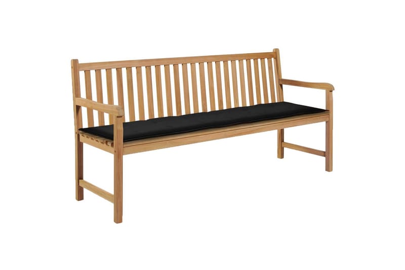 Hynde Til Havebænk 180x50x3 cm Sort - Sort - Havemøbler - Hynder - Hynder til bænk & havesofa