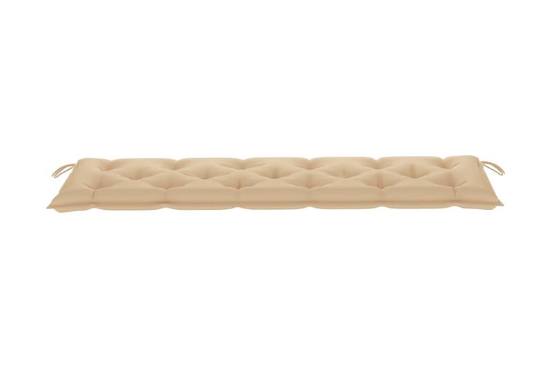 Hynde til havebænk 180x50x7 cm stof beige - Beige - Havemøbler - Hynder - Hynder til bænk & havesofa
