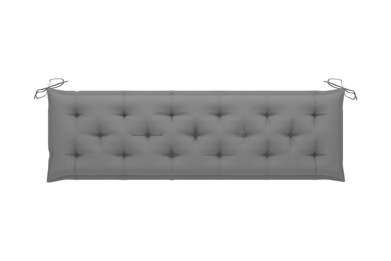 Hynde til havebænk 180x50x7 cm stof grå - Grå - Havemøbler - Hynder - Hynder til bænk & havesofa