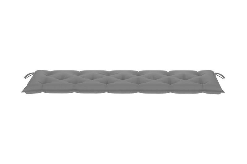Hynde til havebænk 180x50x7 cm stof grå - Grå - Havemøbler - Hynder - Hynder til bænk & havesofa