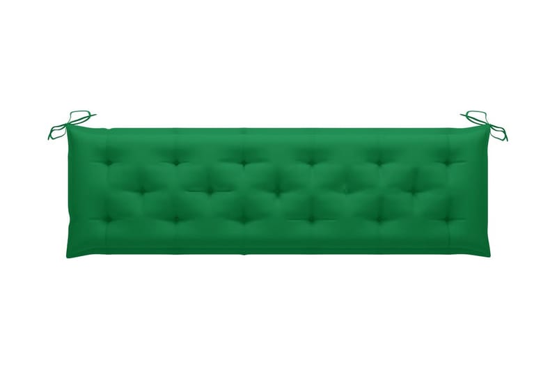 Hynde til havebænk 180x50x7 cm stof grøn - Grøn - Hynder til bænk & havesofa