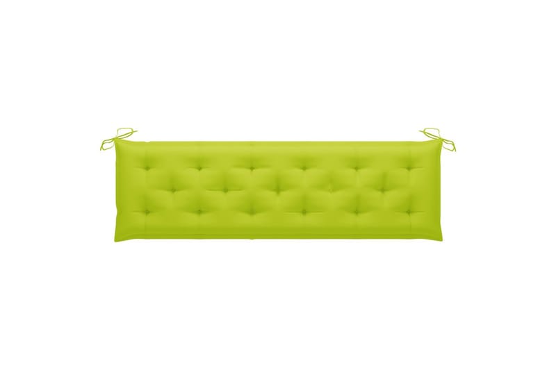 hynde til havebænk 180x50x7 cm stof lysegrøn - Grøn - Havemøbler - Hynder - Hynder til bænk & havesofa