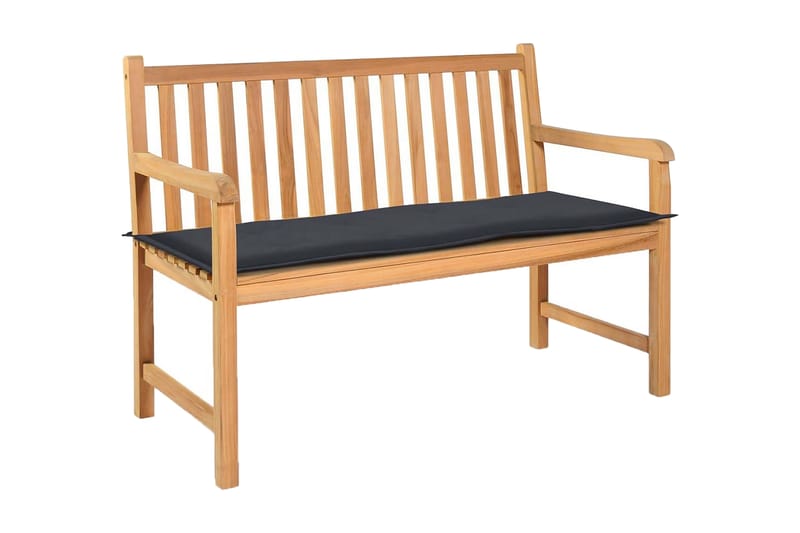 Hynde Til Havebænk Antracitgrå 120 X 50 X 3 Cm - Grå - Havemøbler - Hynder - Hynder til bænk & havesofa