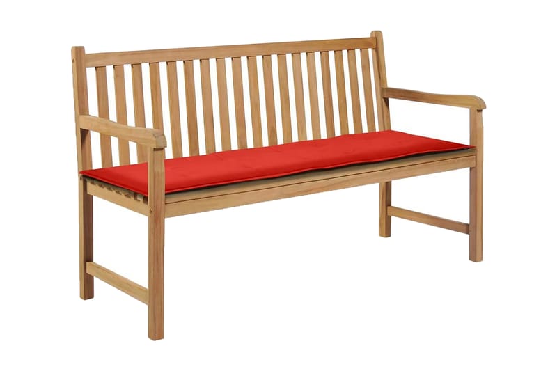 hynde til havebænk rød 150 x 50 x 3 cm - Rød - Havemøbler - Hynder - Hynder til bænk & havesofa