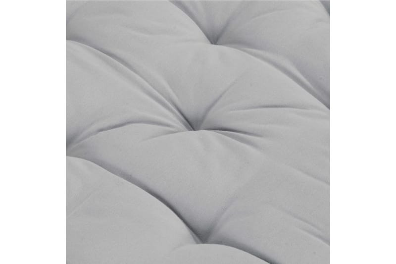 Hynde Til Pallesofa 120x40x7 cm Bomuld Grå - Grå - Havemøbler - Hynder - Hynder til bænk & havesofa