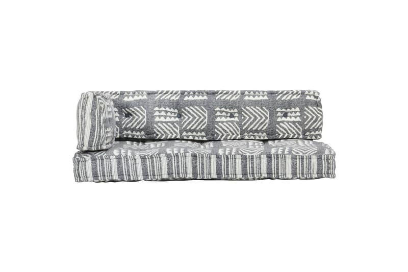Hynde Til Pallesofa Stof Patchwork Grå - Flerfarvet - Havemøbler - Hynder - Hynder til bænk & havesofa
