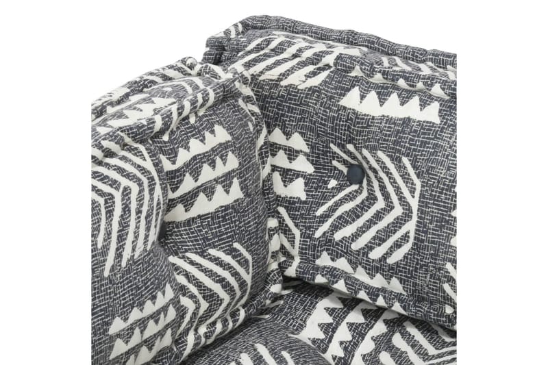 Hynde Til Pallesofa Stof Patchwork Grå - Flerfarvet - Havemøbler - Hynder - Hynder til bænk & havesofa